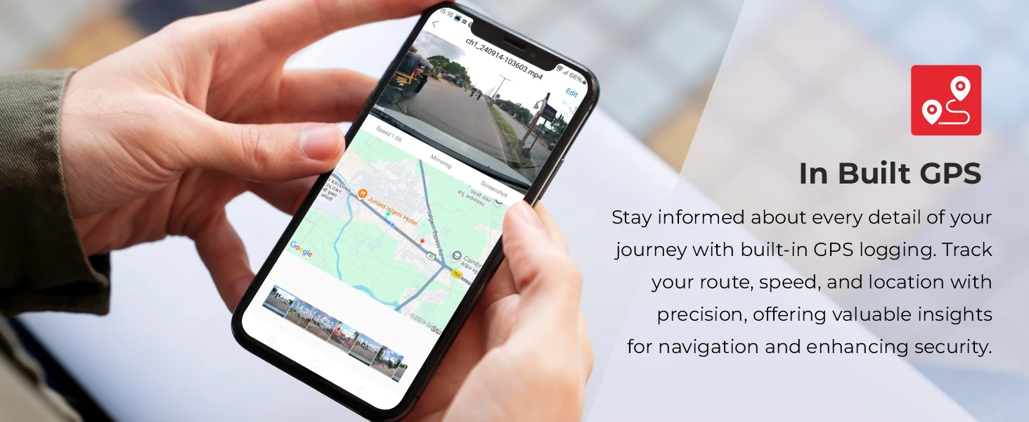 2MP Dash Camera with Built-In GPS 5 Dash camera with Built GPS