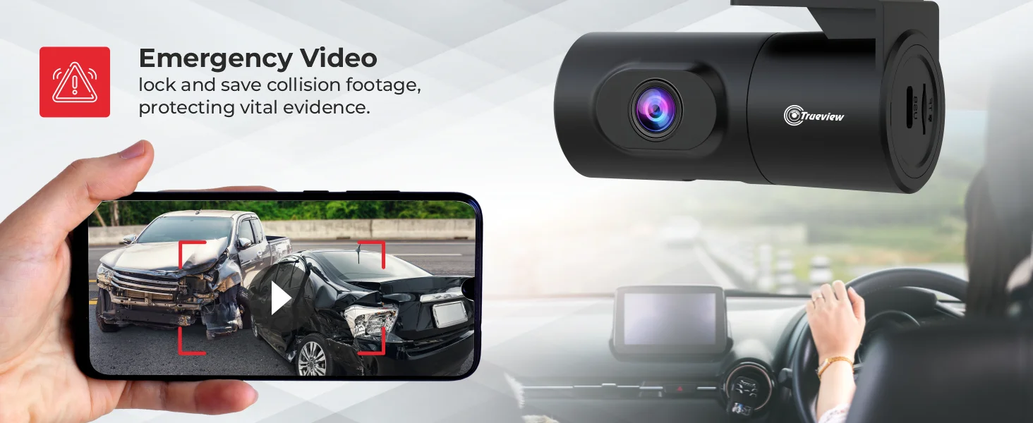2MP Dash Camera with Built-In GPS 8 Dash camera with Emergency Video