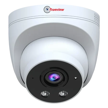 3MP WiFi Dome Camera with 2.8mm lens and 4G connectivity for secure surveillance.