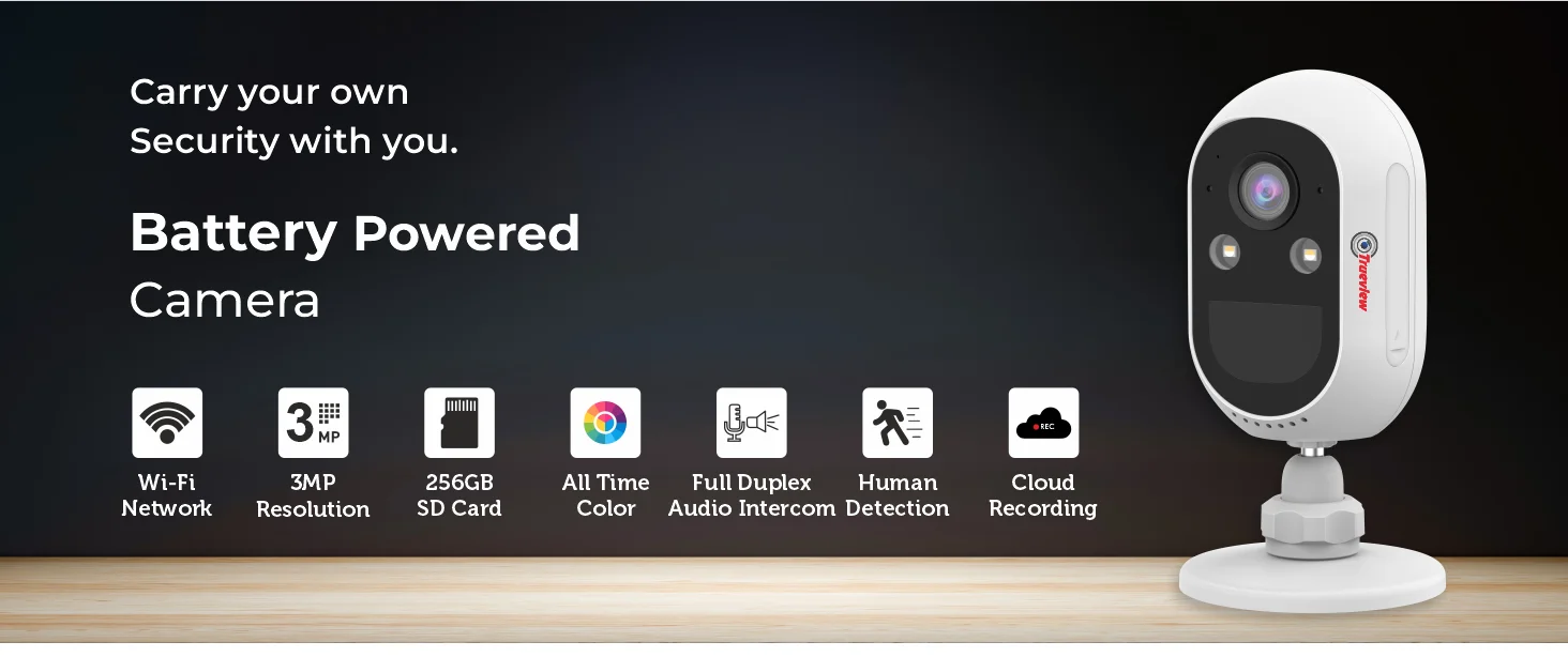 3MP Smart WiFi Camera ATC With Battery 01