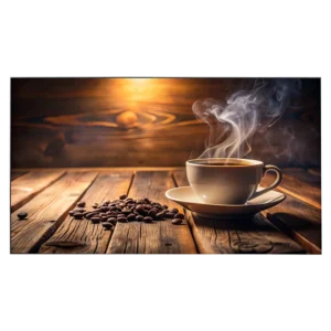 Video Wall Monitor with 1.7mm ultra-narrow bezel displaying vibrant Full HD content for retail settings