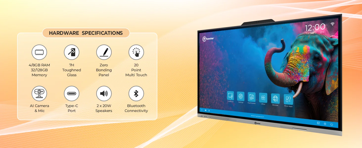 TrueBoard 65 inch With Built-In AI Camera 3 65 inch TrueBoard A 01