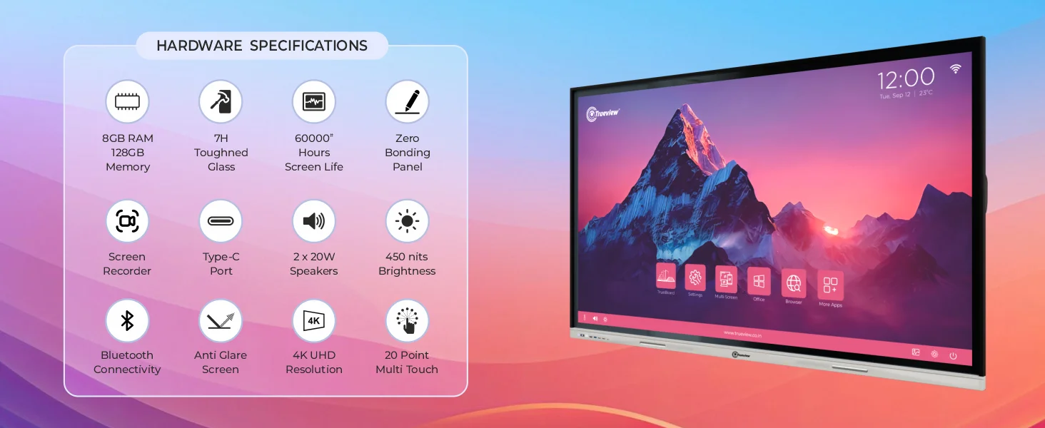 85 inch E-TrueBoard 4 85 inch TrueBoard A 01