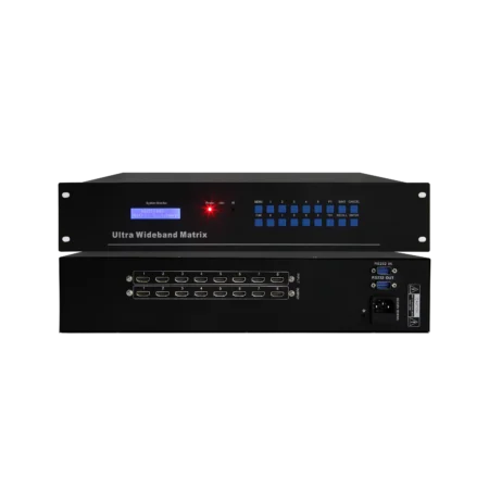 HDMI Matrix Controller 08x08 with 8 HDMI inputs and outputs for seamless multi-display switching in professional AV setups